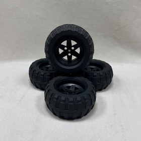 LEGO Technic 94.8 x 44 R Tires Wheels Lot of 4 Set #9398 4x4 Crawler 41999
