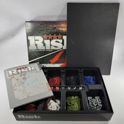 RISK The Game Of Strategic Conquest Board Game 2008 Hasbro Parker Bros Complete - Image 1 of 4