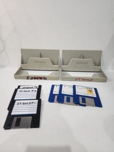 2 Computermate 3.5 Floppy Disk Cases & 6 3.5 Floppy Disk "Gold Program" - Afbeelding 1 van 6
