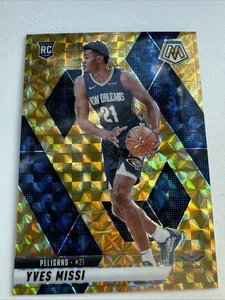 2024-25 Mosaic #243 Yves Missi Yellow Reactive Prizm RC - Picture 1 of 2