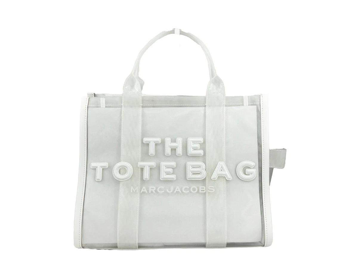未使用MARC JACOBS THE TOTE BAG ホワイト　クリスタル Marc Jacobs Crystal Canvas Small The Tote Bag White 1713489