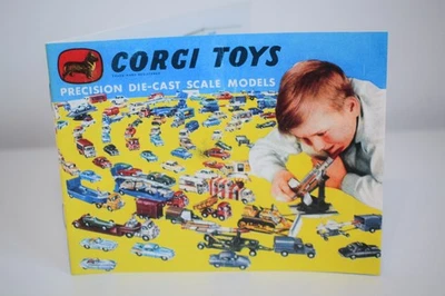 B93 CATALOGO CARTELLA VOLANTINO CORGI TOYS 1958 SVIZZERA ECC. COND. - Immagine 1 di 4