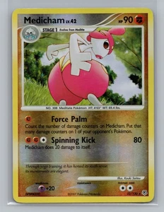 Pokemon Diamante Perla Medicham Reverse Holo #32/130 10806 - Foto 1 di 2