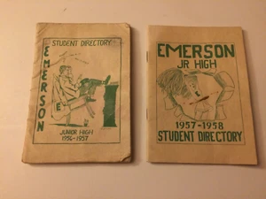 Lotto 2 directory studenti Emerson Jr High School ~ 1956-1957 e 1957-1958 ~ Enid OK - Foto 1 di 6