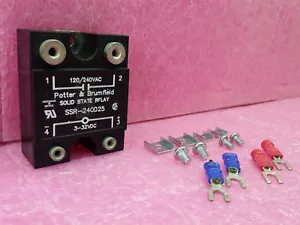 Potter & Brumfield SSR-240D25 P&B Solid State Relay 3-32VDC Control W/ Screws - Picture 1 of 9