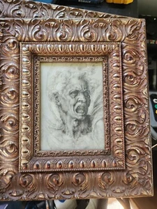 STUDIO DI UN UOMO CHE URLA di Michelangelo Buonarroti Stampa incorniciata premium - Foto 1 di 1