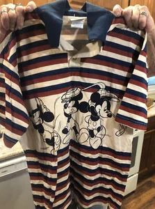 Vintage selten brandneu USA Mickey Mouse Disney Polo kostenloser Versand Einzelnaht - Bild 1 von 8