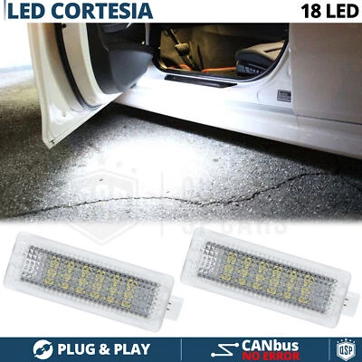 2 Luci di CORTESIA LED Per Range Rover EVOQUE Luci Sottoporta Bianche CANbus - Immagine 1 di 4