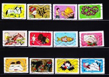 FRANCE -2016,COMICS , 12V SET USED STAMPS #K49