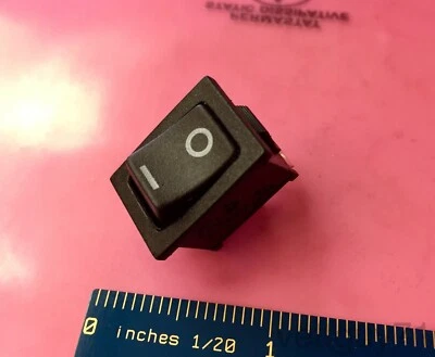 Jackson Electronics JS-606 SPST Rocker Switch, Snap-in, 10A 125VAC, 6A 250VAC