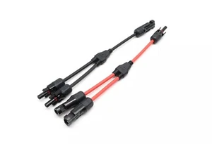 MC4 Y-Stecker Set Solar PV Anlage | Balkonkraftwerk | Y-verteilerkabel | IP65 - Bild 1 von 3
