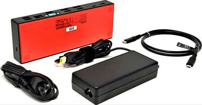 Lenovo Thinkpad Thunderbolt 3 Dock USB-C HDMI Docking Station 40AC *w/135W PSU - image 1 of 4