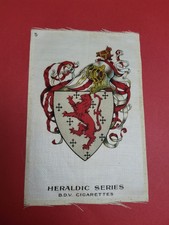 B.D.V. Godfrey Phillips Silks 1924: HERALDIC SERIES #5 (Large) Postcard Size F/P
