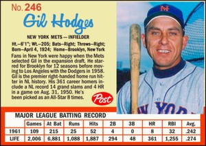 GIL HODGES 62 POST ACEO ART CARD ## BUY 5 GET 1 FREE ## or 30% OFF 12 OR MORE