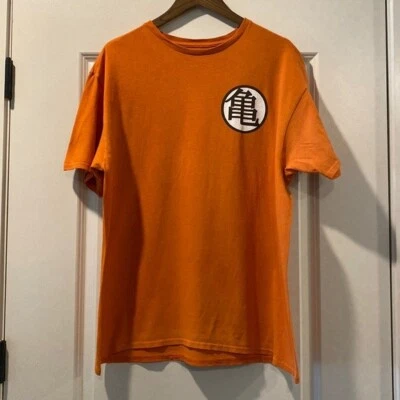 Camiseta Dragon Ball Z Para Hombre XL Manga Corta Cuello Redondo Anime Gráfico Camiseta Naranja Foto 1 de 4