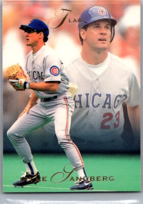 #20 Ryne Sandberg Chicago Cubs 1993 Flair - Image 1 of 2