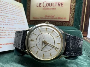 lecoultre triangle hour hand swiss made mechanical rare wristwatch with box - Picture 1 of 12