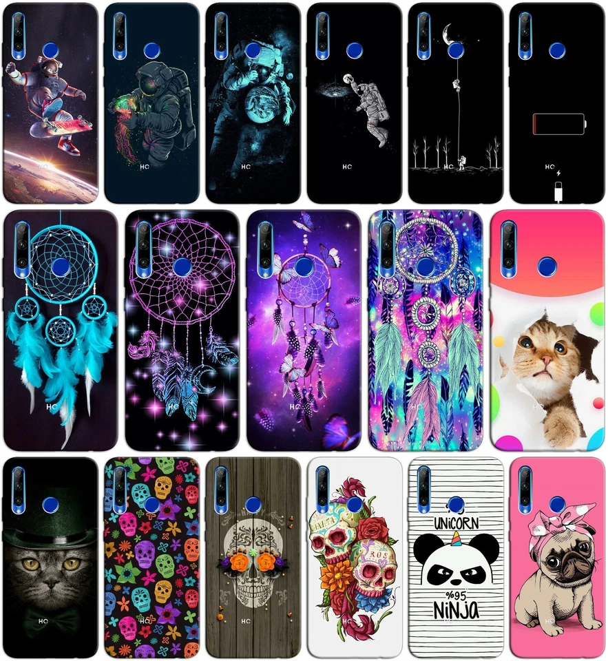 Cover custodia case morbida in TPU per HUAWEI HONOR 9x (normale) fantasia M10 - Immagine 1 di 1