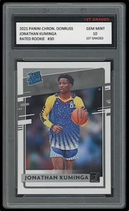 TARJETA DE NOVATO JONATHAN KUMINGA 2021 PANINI CRÓNICAS DONRUSS PRIMER GRADO 10 CALIFICADAS - Imagen 1 de 1