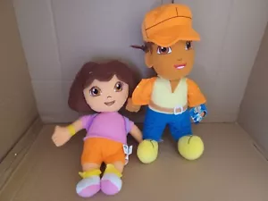 Both 12 Inches Dora the Explorer and Diego Blue Pant Plush Doll 100% Original - Picture 1 of 1
