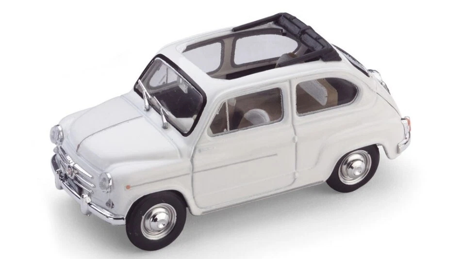 Brumm FIAT 600 D BERLINA 1960 TRASFORMABILE APERTA BIANCO 1:43 - Immagine 1 di 1