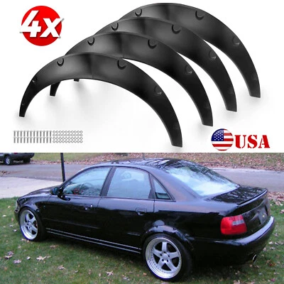 For Volvo S40 S60 S70 S90 S80 4.5" Fender Flares Flexible Extra Wide Wheel Arch - Image 1 of 4