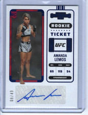 2023 Panini Chronicles UFC Contenders Rookie RC Ticket Auto Amanda Lemos /49