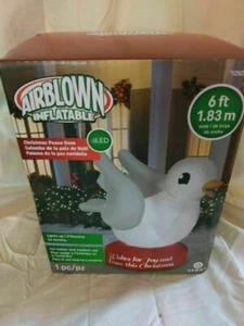 6 Feet Gemmy Christmas Peace Dove Airblown Inflatable Light up Yard Decor - Picture 1 of 4