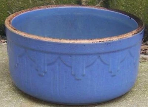 Royal Blue Pottery Crock Vintage Made in the USA Decorative Kitchenware - Picture 1 of 3