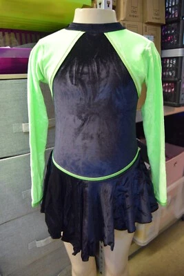 Black and Green velvet Tappers & pointers skating dress  MULTI 2 - Mixed sizes - Image 1 of 2