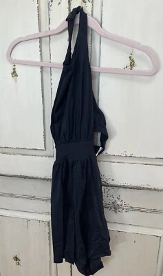 Nuevo con etiquetas Mameluco Negro Susana Monaco Talla Pequeña Sexy Halter Cuello Fiesta Playa Club Z3 Foto 1 de 4