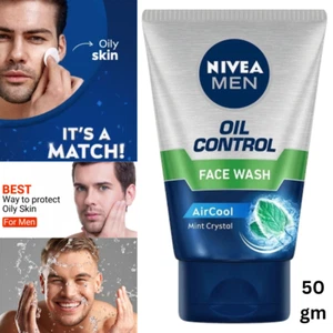 Nivea Men Oil Control Face Wash for oil skin 10x Vitamin C Effect, 50ml New - Picture 1 of 10
