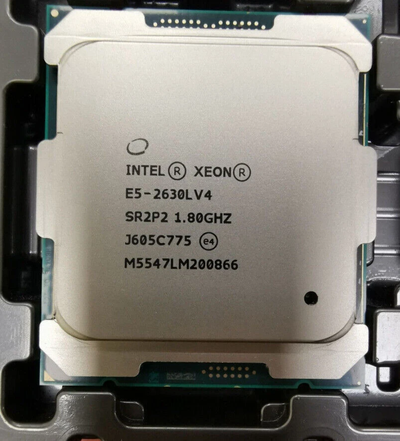 INTEL XEON E5-2630L V4 CPU PROCESSOR 10 CORE 1.80GHZ 25MB L3 CACHE 55W SR2P2 - Image 1 of 1