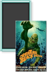 Kreatur aus der schwarzen Lagune Vintage Filmposter Bild Kühlschrankmagnet 2 x 3 - Bild 1 von 3