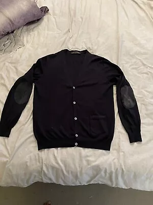 Auténtico cárdigan de cachemir Louis Vuitton azul talla M  Foto 1 de 4