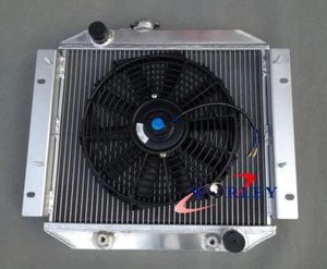 Aluminum radiator & Thermo Fan for Ford Escort 1971-1980 1972 73 74 75 76 77 78 - Picture 1 of 6