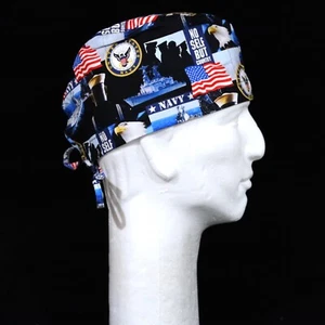 United States Navy Theme Scrub Hat - Picture 1 of 1
