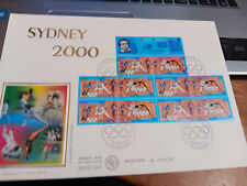 Enveloppe grand format 1er jour Soie 2000 Les Jeux Olympiques de Sydney