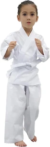 Karate Uniform for Kids and Adults - Lightweight Student Gi Sets with Belt - Mar - Picture 1 of 6