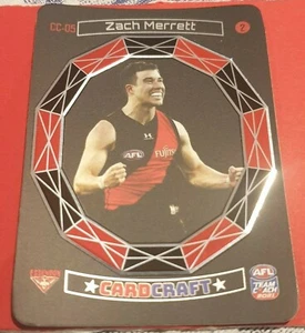 Team Coach Card Craft 2021 Zach Merrett CC-05 #2 - Essendon Bombers - Imagen 1 de 1
