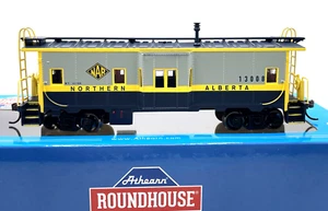 HO ATHEARN ROUNDHOUSE RND90195 BAY WINDOW CABOOSE NORTHERN ALBERTA RAILWAY NAR - Picture 1 of 2