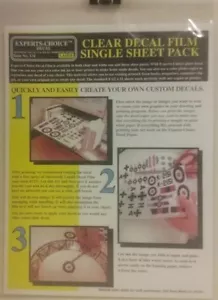 Película de calcomanía transparente Bare Metal Foil Co. 124. - Imagen 1 de 3