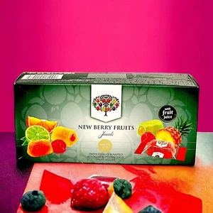 Gelatine di frutta a bacche assortite morbide avvolte centrate deliziosi gioielli di frutta - Foto 1 di 13
