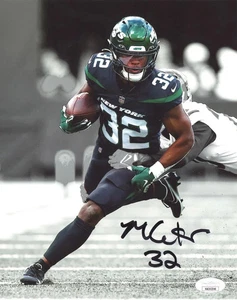 Fotografía vertical autografiada por Michael Carter New York Jets 8x10 (auténtica JSA) - Imagen 1 de 1