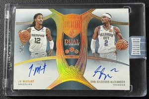 JA MORANT SHAI GILGEOUS-ALEXANDER 2024-25 PANINI EMINENCE DUAL AUTO GOLD 5/5 - Picture 1 of 2