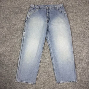 Jeans de Carpintero Levis Silvertab De Colección Para Hombres 38x32 Azul Suelto Patinador Años 90 Y2K LEER - Imagen 1 de 17