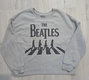 The Beatles Girl's Sweatshirt Crop XL 14-16 Abbey Road Gray 2023 - Picture 1 of 5