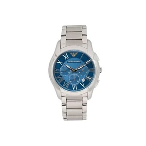 Emporio Armani Chronograph 45mm Steel Blue Dial Men's Quartz Watch AR11082 - Picture 1 of 4