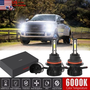 For Ford F-250 1992 1993 1994 1995-1999 High Beam 6000K LED Headlight Bulbs Kit - Picture 1 of 12