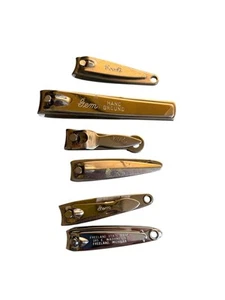 LOT OF 6 Vintage Nail Clippers Lot KWIK Gem Revlon Cook's - Picture 1 of 2